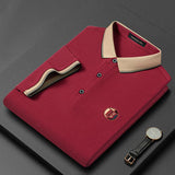 Oliver Embroidered Polo Shirt - Burgundy
