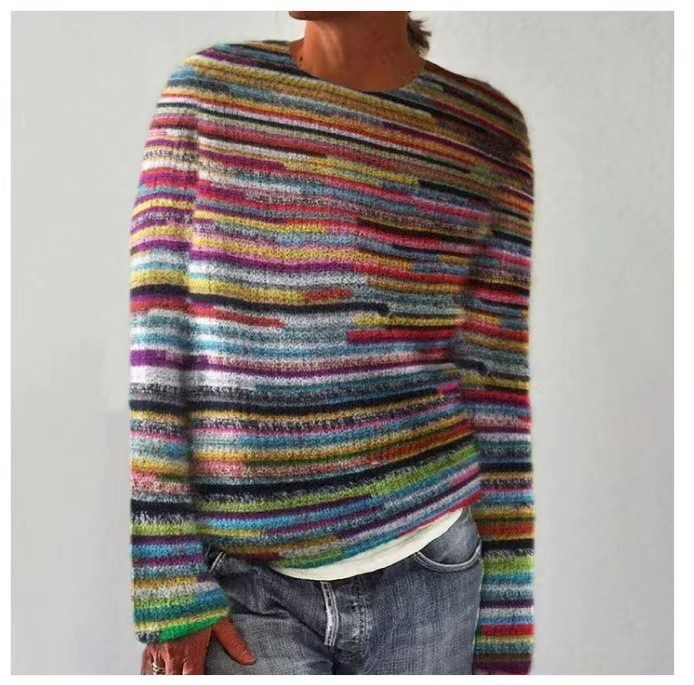 SILVIA Retro Pullover Sweater for Women | Vintage-Inspired Knitwear | Cozy & Stylish Fashion