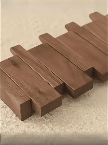 Elegant Wooden Piano Hook Wall Mount - Stylish Organizer for Coats, Hats, and Scarves