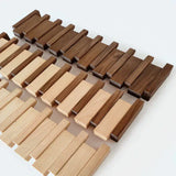 Elegant Wooden Piano Hook Wall Mount - Stylish Organizer for Coats, Hats, and Scarves
