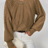 Women's ribbed sweater, view 6