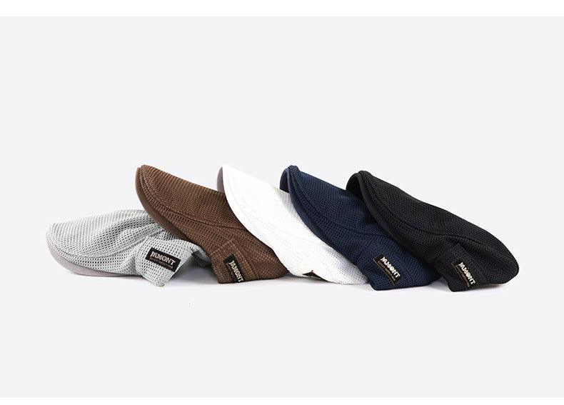 Unisex Mesh Flat Cap – Breathable Cotton, Adjustable Strap & 5 Colors