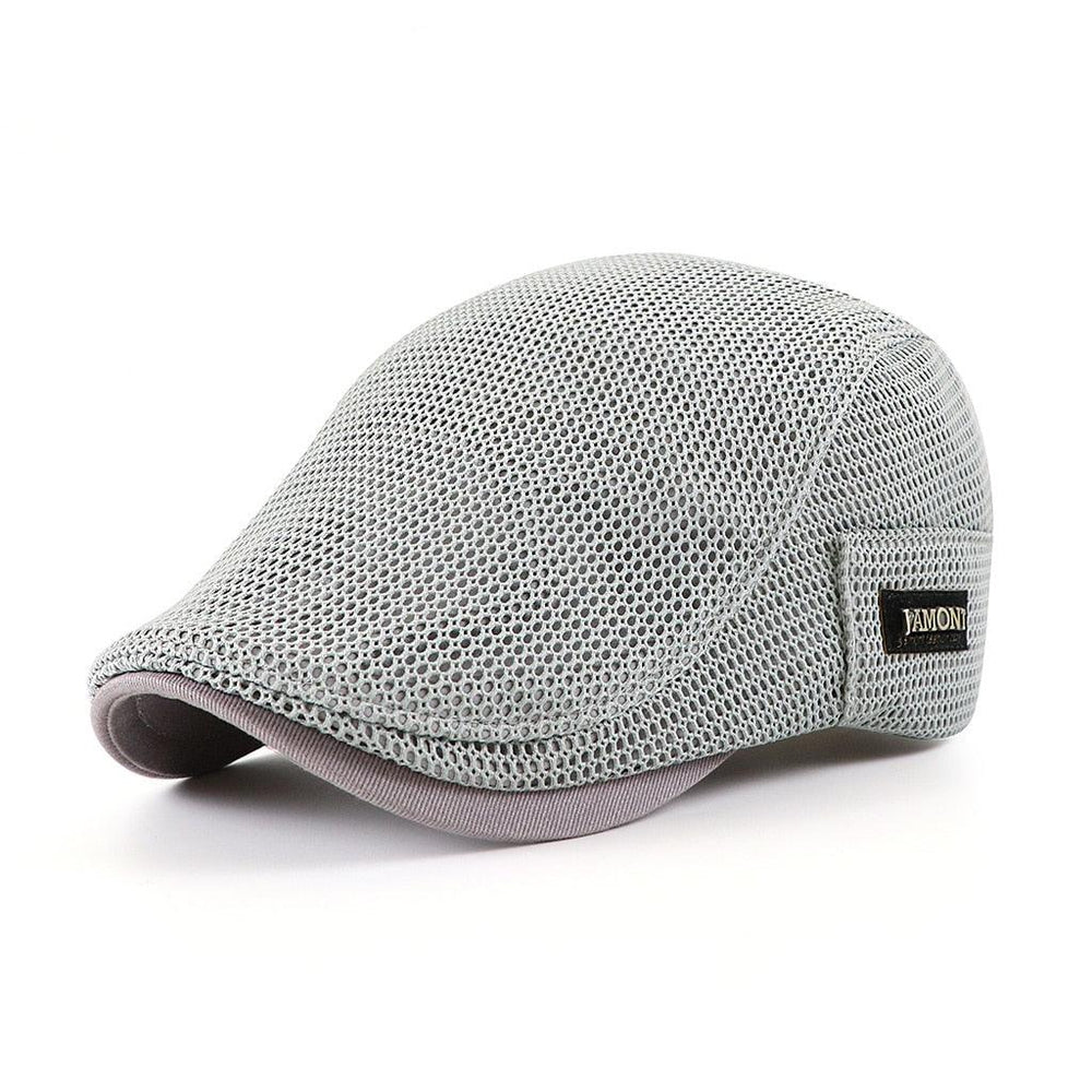 Unisex Mesh Flat Cap – Breathable Cotton, Adjustable Strap & 5 Colors