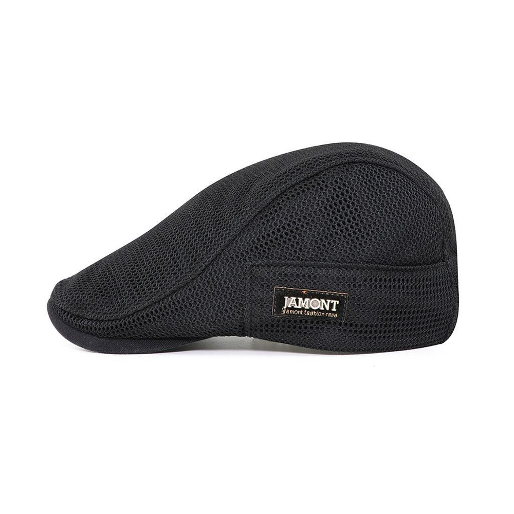 Unisex Mesh Flat Cap – Breathable Cotton, Adjustable Strap & 5 Colors