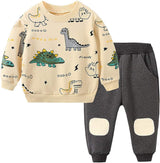 Dinosaur Print Boys Clothing Set - Fun Kids Outfit for Playtime & Adventures