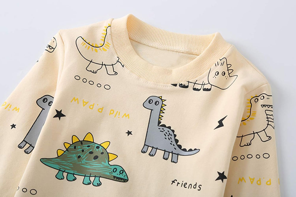 Dinosaur Print Boys Clothing Set - Fun Kids Outfit for Playtime & Adventures