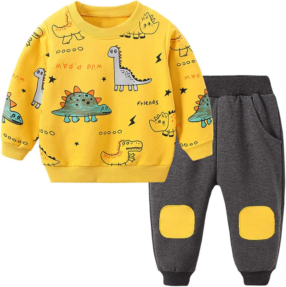 Dinosaur Print Boys Clothing Set - Fun Kids Outfit for Playtime & Adventures