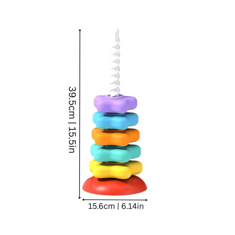 Educational Color Stacking Toy – Motor Skills Development, Shape Sorting & Kids Learning