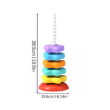 Educational Color Stacking Toy – Motor Skills Development, Shape Sorting & Kids Learning