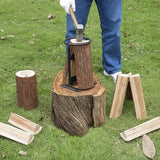 **KINDLECUT Portable Manual Log Splitter - Effortless Firewood Preparation for Camping & Home Use**