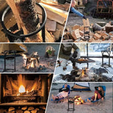 **KINDLECUT Portable Manual Log Splitter - Effortless Firewood Preparation for Camping & Home Use**