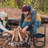 **KINDLECUT Portable Manual Log Splitter - Effortless Firewood Preparation for Camping & Home Use**