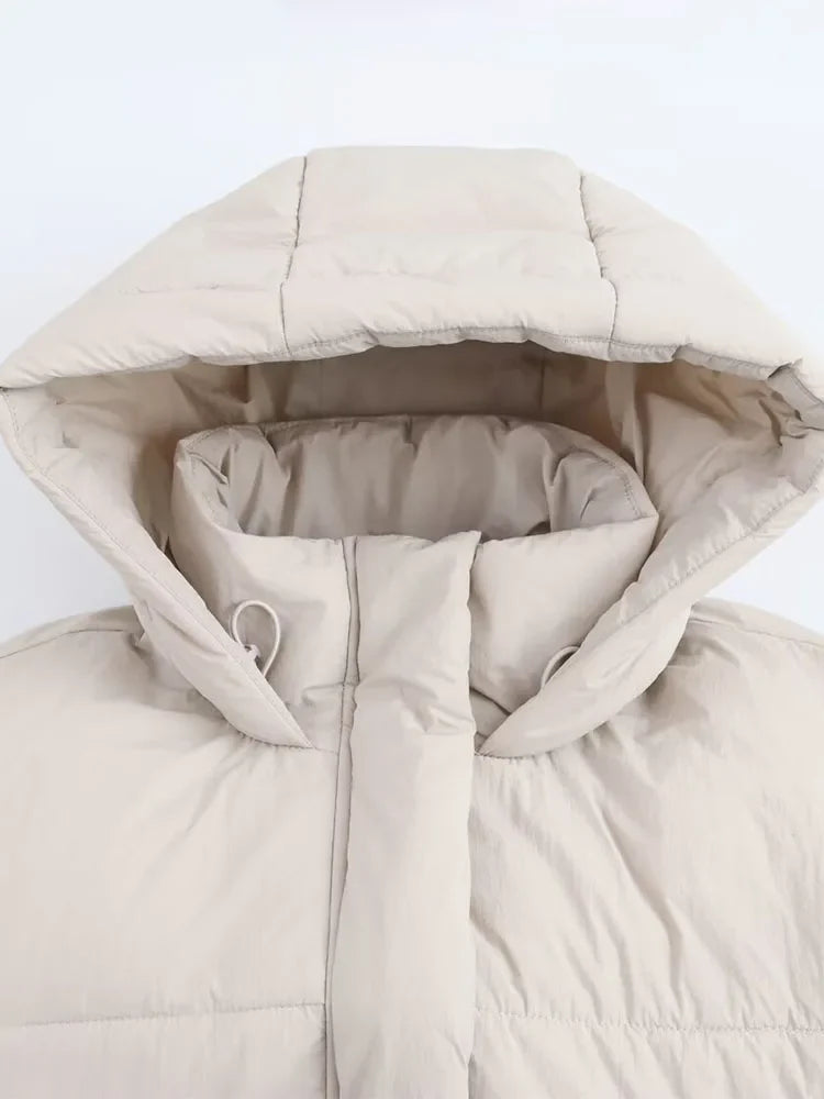 Women's oversized puffer jacket, view 3