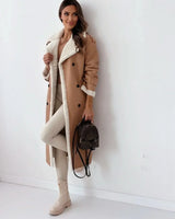 Women's double-breasted trench coat, view 2