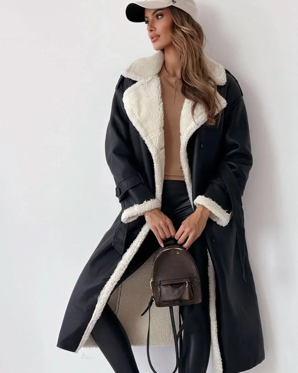 Women's double-breasted trench coat, view 4