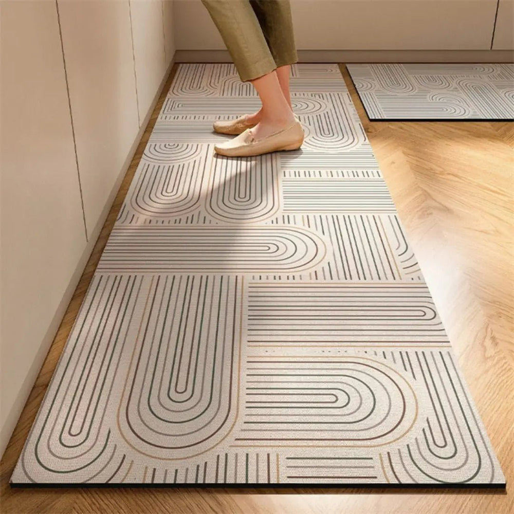 KITCHENEASE Anti-Fatigue Kitchen Mat - Absorbent, Non-Slip Surface for Comfort & Safety in the Kitchen