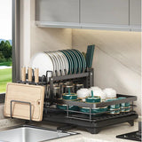 **KITCHENFORM Foldable Stainless Steel Dish Rack - Space-Saving Solution for Compact Kitchens | Rust-Resistant, Durable Design**