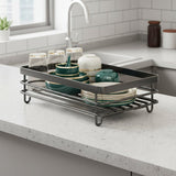 **KITCHENFORM Foldable Stainless Steel Dish Rack - Space-Saving Solution for Compact Kitchens | Rust-Resistant, Durable Design**