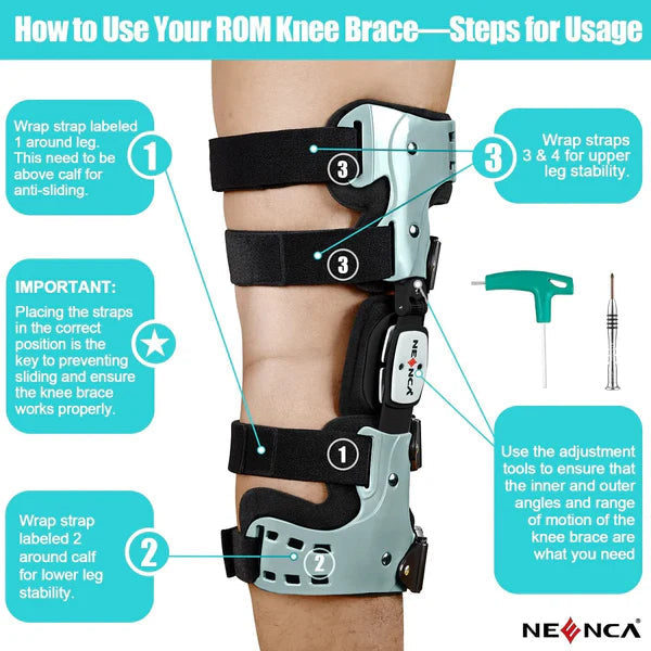 Premium Knee Brace for Osteoarthritis Relief & Support - Adjustable, Comfortable, and Durable Design