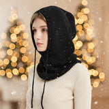 Knit Beanie Cashmere Winter Ribbed Pom-Pom Cold Weather Beanie