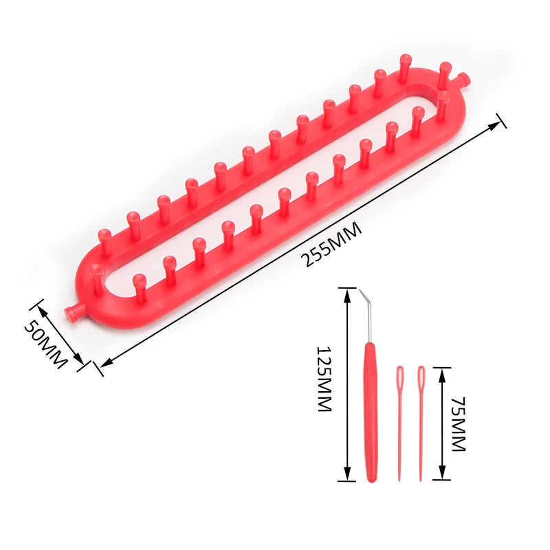 Portable Knitting Loom - Easy No-Needle Crafting Tool for Quick and Fun Projects