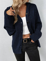 Knitted Cardigan with Hood - Mila