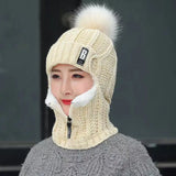 Amara Women's Knitted Balaclava - Cozy Winter Headwear for Ultimate Warmth and Style