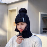 Amara Women's Knitted Balaclava - Cozy Winter Headwear for Ultimate Warmth and Style