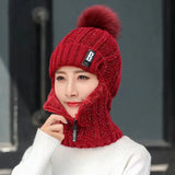 Amara Women's Knitted Balaclava - Cozy Winter Headwear for Ultimate Warmth and Style