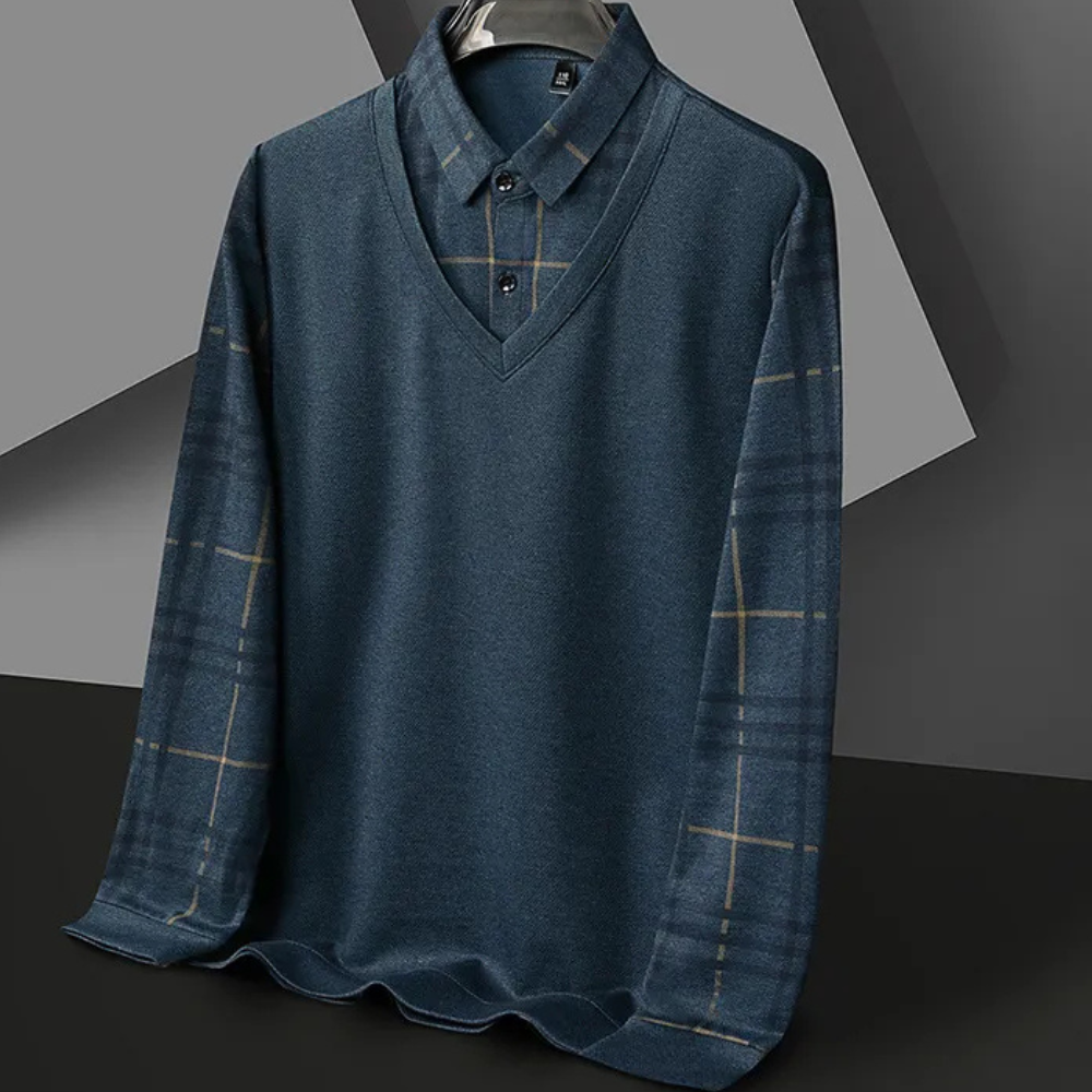 Knitted Men's Jumper with Print - Noah