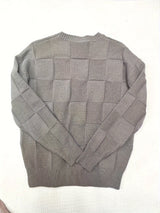 Knitted Sweater with Round Neck and Stretch - Caleb