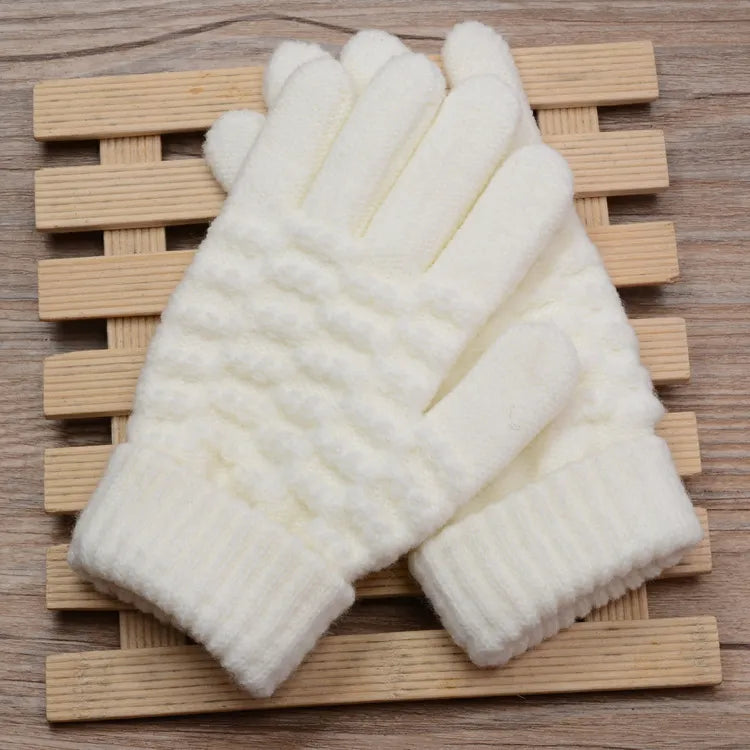 Amara Women's Knitted Touchscreen Gloves - Warm & Stylish Winter Accessory