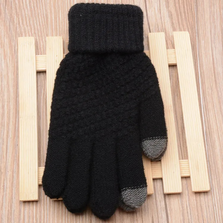 Amara Women's Knitted Touchscreen Gloves - Warm & Stylish Winter Accessory