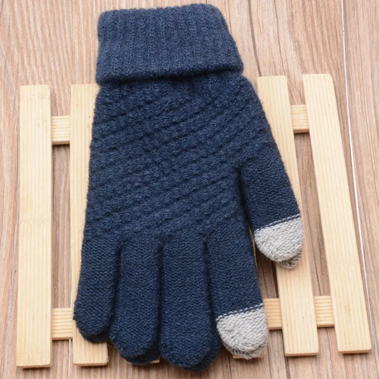 Amara Women's Knitted Touchscreen Gloves - Warm & Stylish Winter Accessory