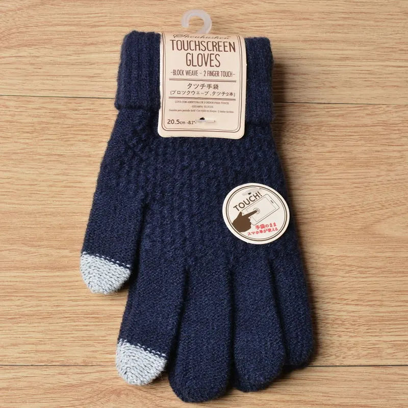 Amara Women's Knitted Touchscreen Gloves - Warm & Stylish Winter Accessory