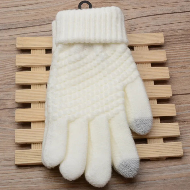 Amara Women's Knitted Touchscreen Gloves - Warm & Stylish Winter Accessory