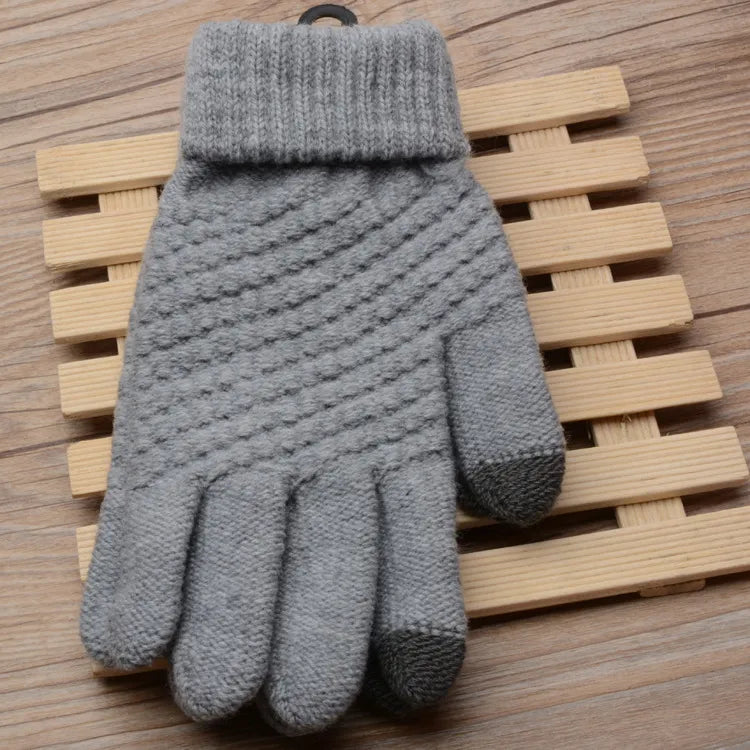 Amara Women's Knitted Touchscreen Gloves - Warm & Stylish Winter Accessory