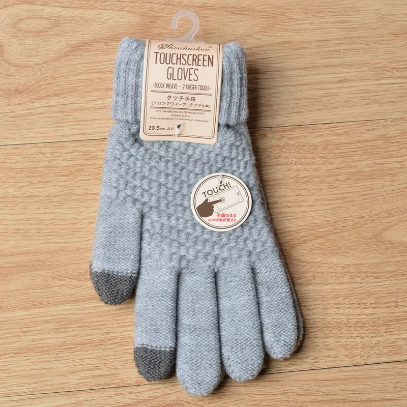 Amara Women's Knitted Touchscreen Gloves - Warm & Stylish Winter Accessory