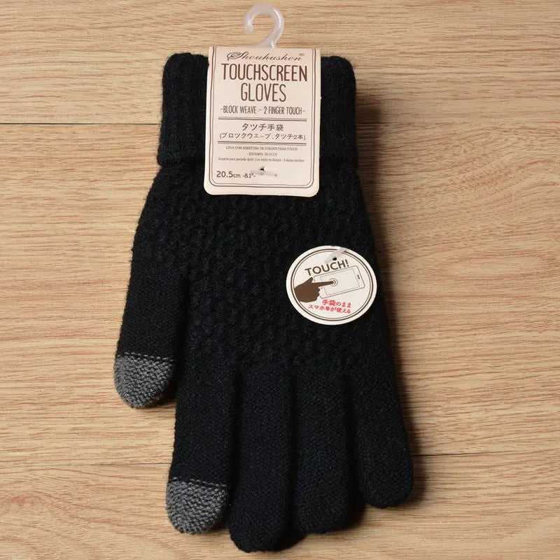 Amara Women's Knitted Touchscreen Gloves - Warm & Stylish Winter Accessory