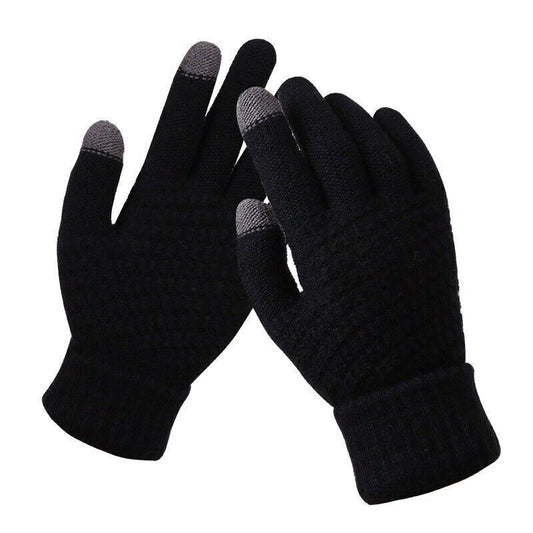 Amara Women's Knitted Touchscreen Gloves - Warm & Stylish Winter Accessory