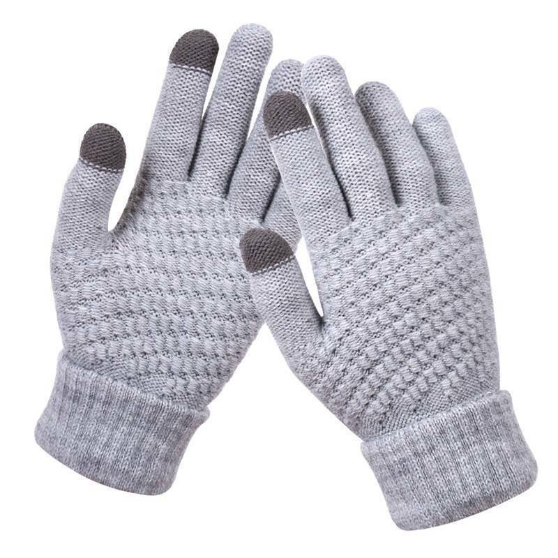 Amara Women's Knitted Touchscreen Gloves - Warm & Stylish Winter Accessory