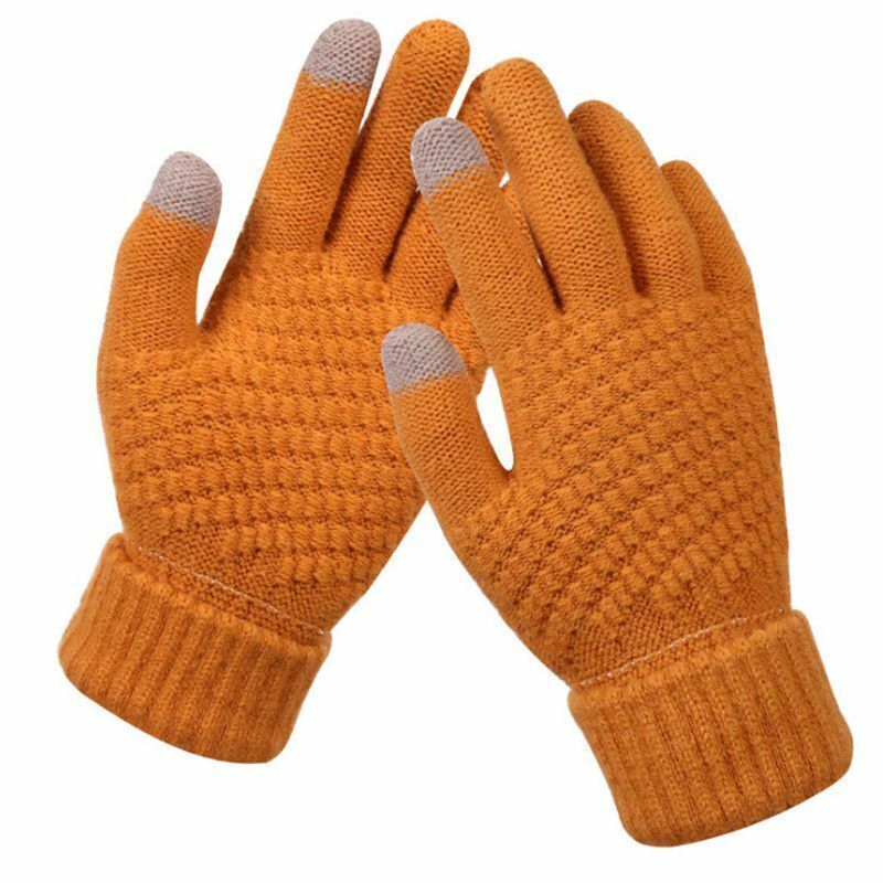 Amara Women's Knitted Touchscreen Gloves - Warm & Stylish Winter Accessory