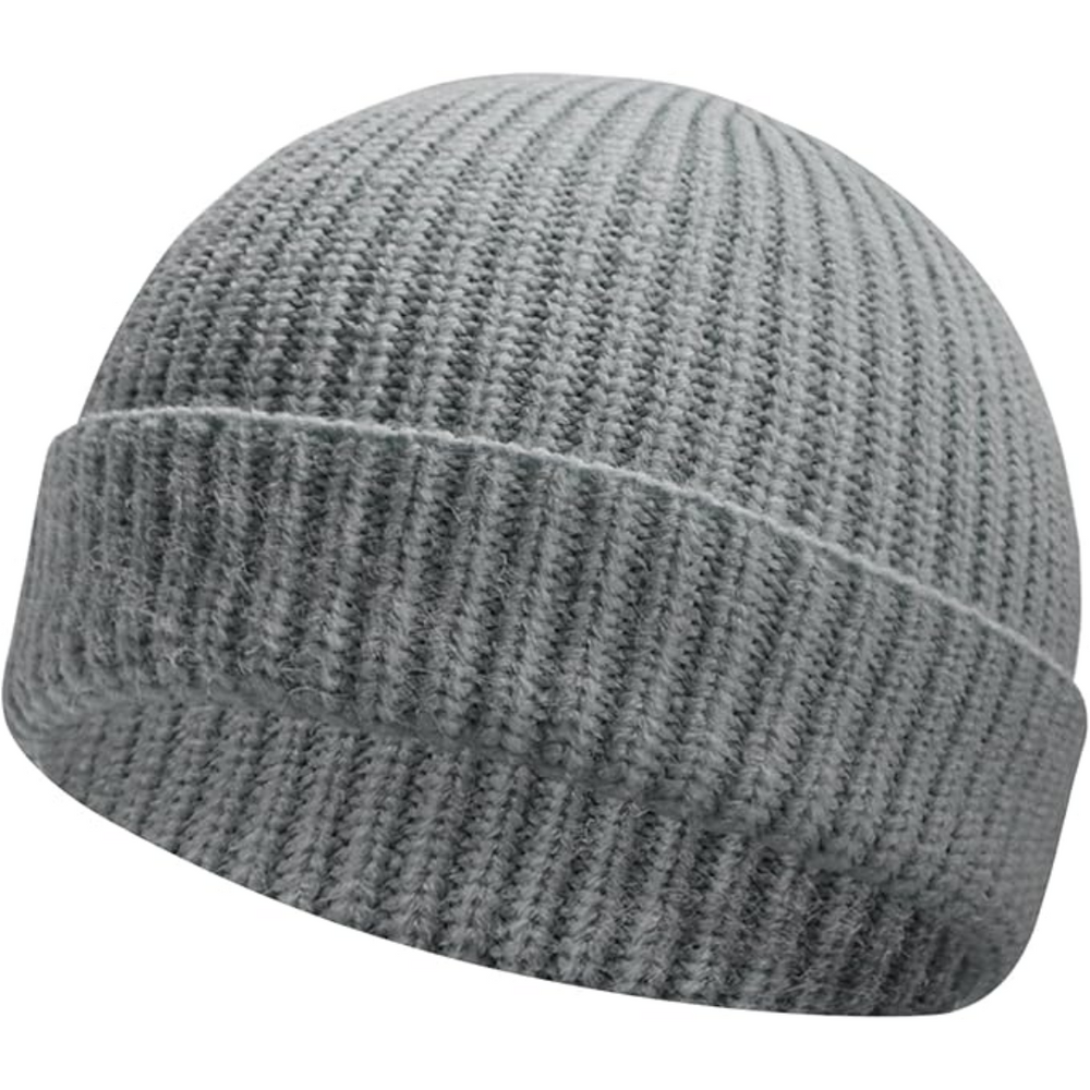 Cozy Knitted Winter Beanie for Men & Women - Stylish Robin Red Color