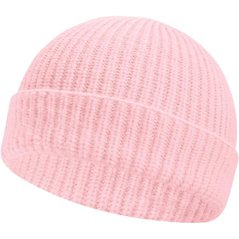 Cozy Knitted Winter Beanie for Men & Women - Stylish Robin Red Color