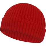 Cozy Knitted Winter Beanie for Men & Women - Stylish Robin Red Color
