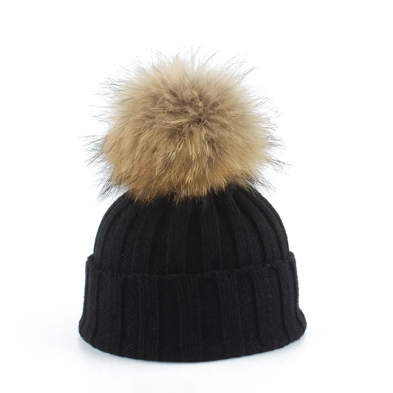 Felina Knitted Winter Pom-Pom Hat - Cozy & Stylish Cold Weather Accessory