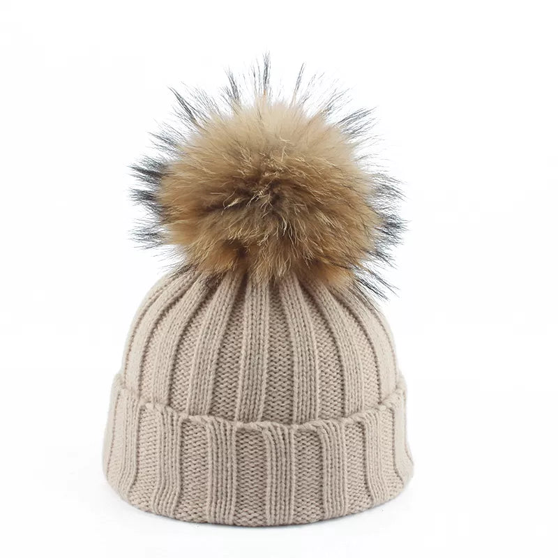 Felina Knitted Winter Pom-Pom Hat - Cozy & Stylish Cold Weather Accessory