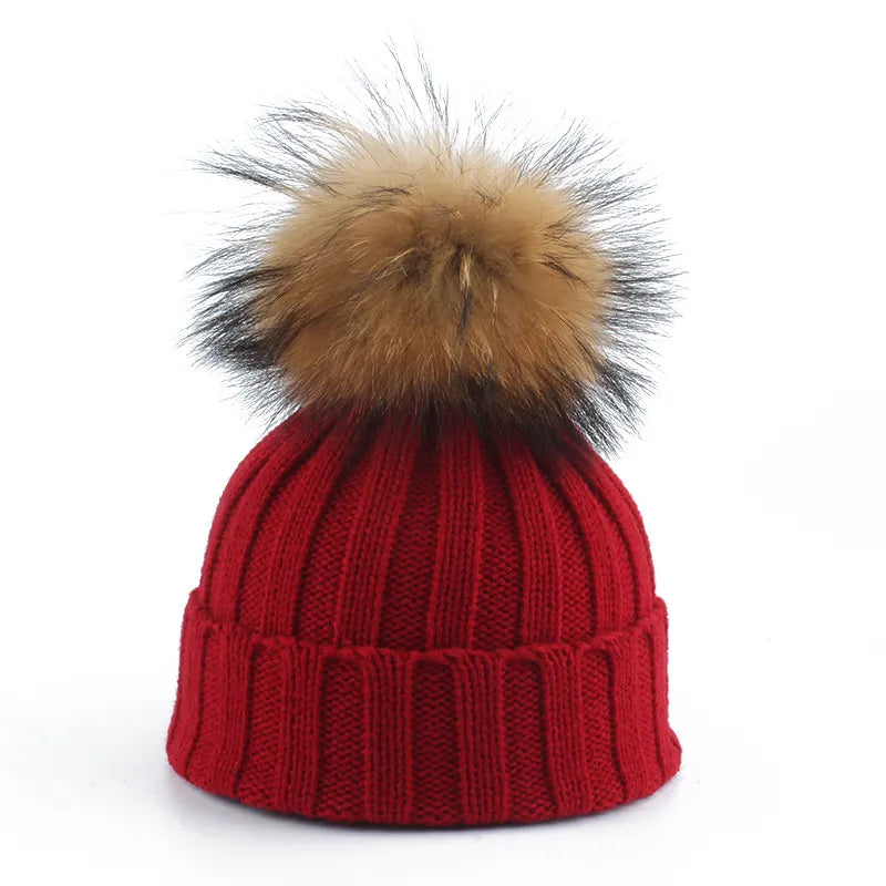 Felina Knitted Winter Pom-Pom Hat - Cozy & Stylish Cold Weather Accessory