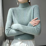 Knitted Women's Sweater with Half Polo - Sophie
