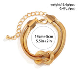 Elegant Women's Knotted Snake Chain Bracelet | Stylish Jewelry for Any Occasion